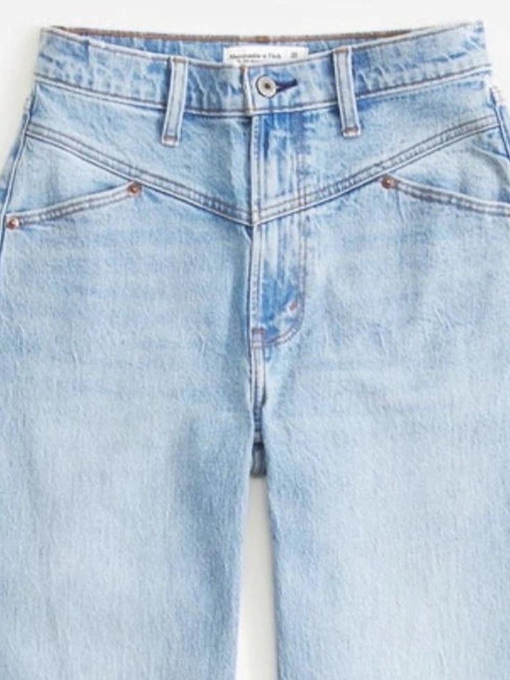 Abercrombie & Fitch The '90s Relaxed Jean High Rise Blue Waist 27